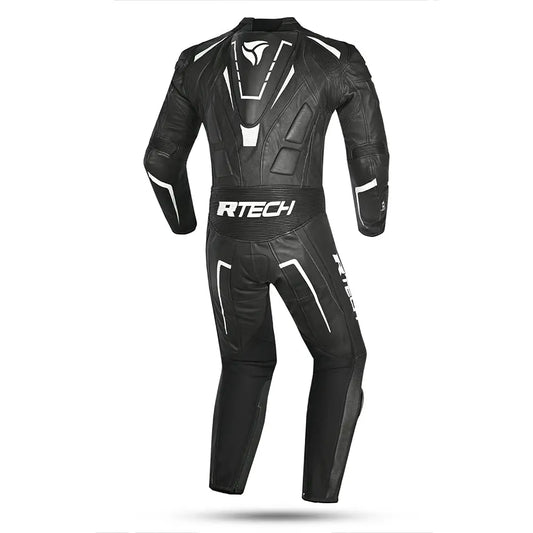 R-Tech Defender GP Full-Leather Racing Motorcycle Suit Black/White – Yamoto.it