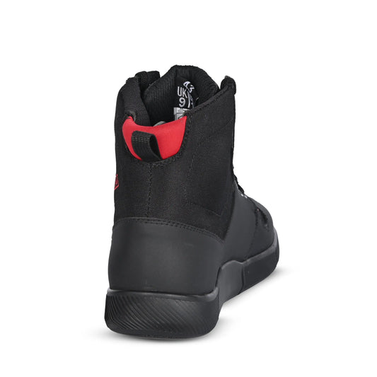 SHUA Oddin moto Botas Negro Rojo