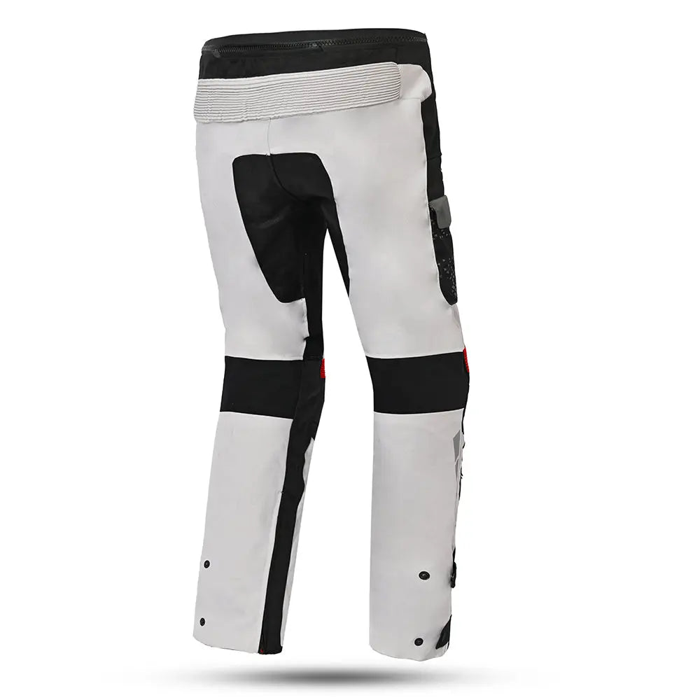 BELA CROSSROAD EXTREME WP PANTALONI UOMO MOTO TESSUTO GHIACCIO GRIGIO ROSSO 