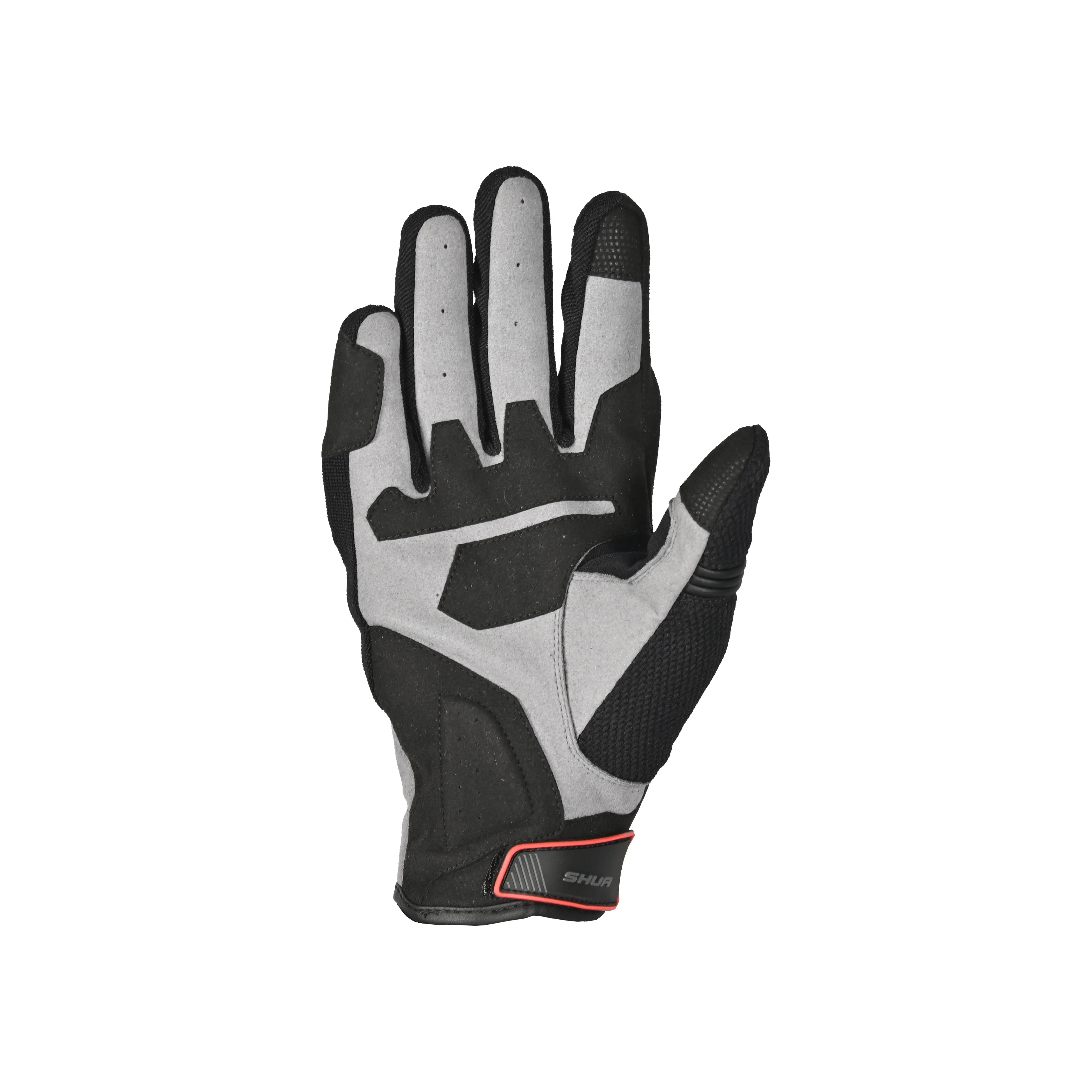 Shua - Sea Breeze Guantes Nero/Grigio/Rosso 