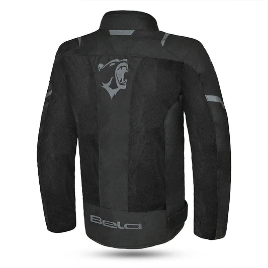 Bela Mesh Pro Estivo traforato  Uomo Nero in tessuto per moto back