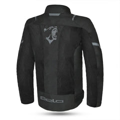 Bela Mesh Pro Estivo traforato  Uomo Nero in tessuto per moto back