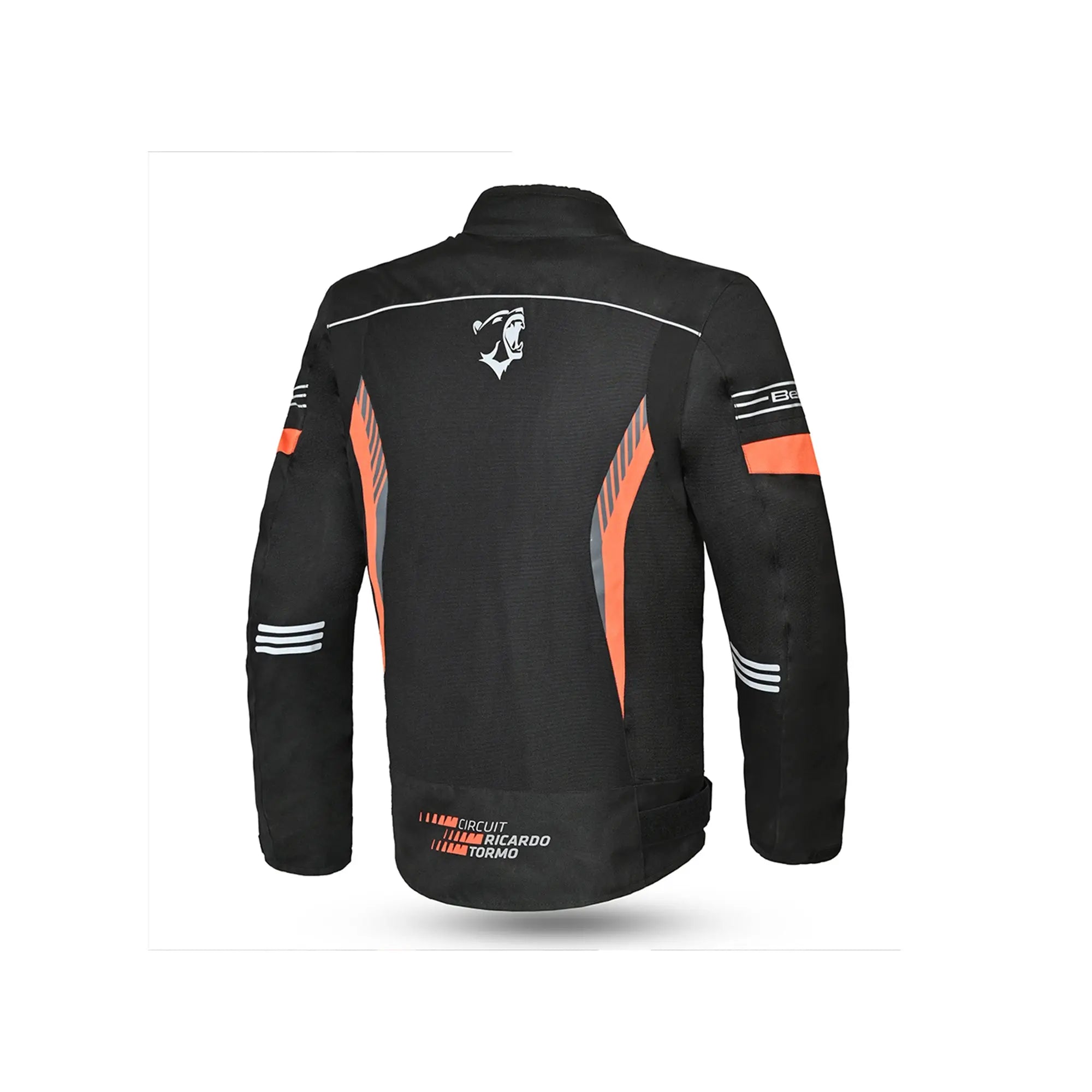 Bela Bradley Nero/Arancione Giacca Tessile da Moto Limited Edition back