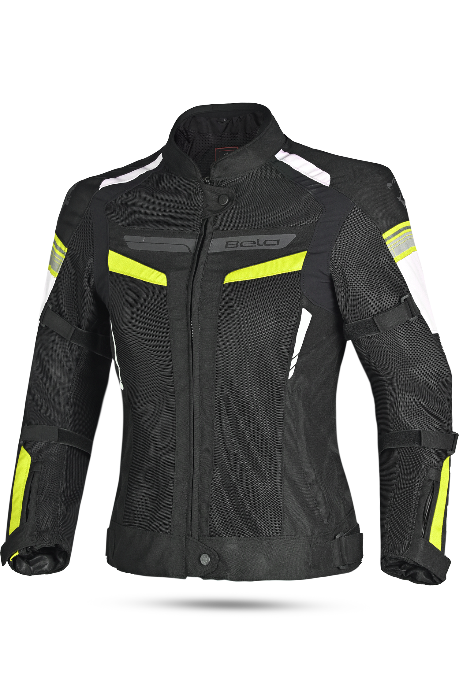 BELA Giacca moto SPRINTER 2 strati Donna Nero Giallo Flu 