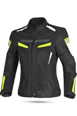 BELA Giacca moto SPRINTER 2 strati Donna Nero Giallo Flu 