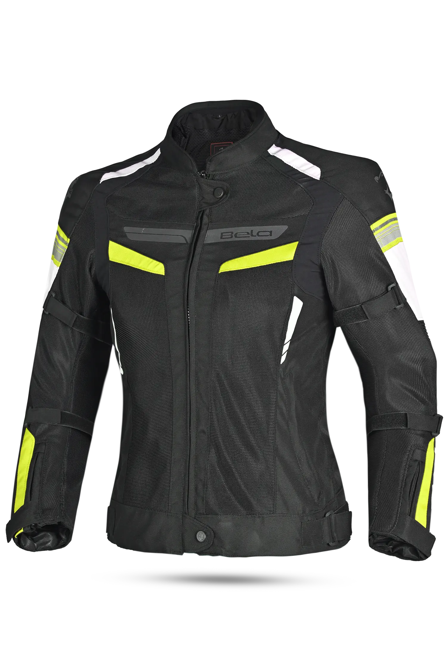 BELA Giacca moto SPRINTER 2 strati Donna Nero Giallo Flu 