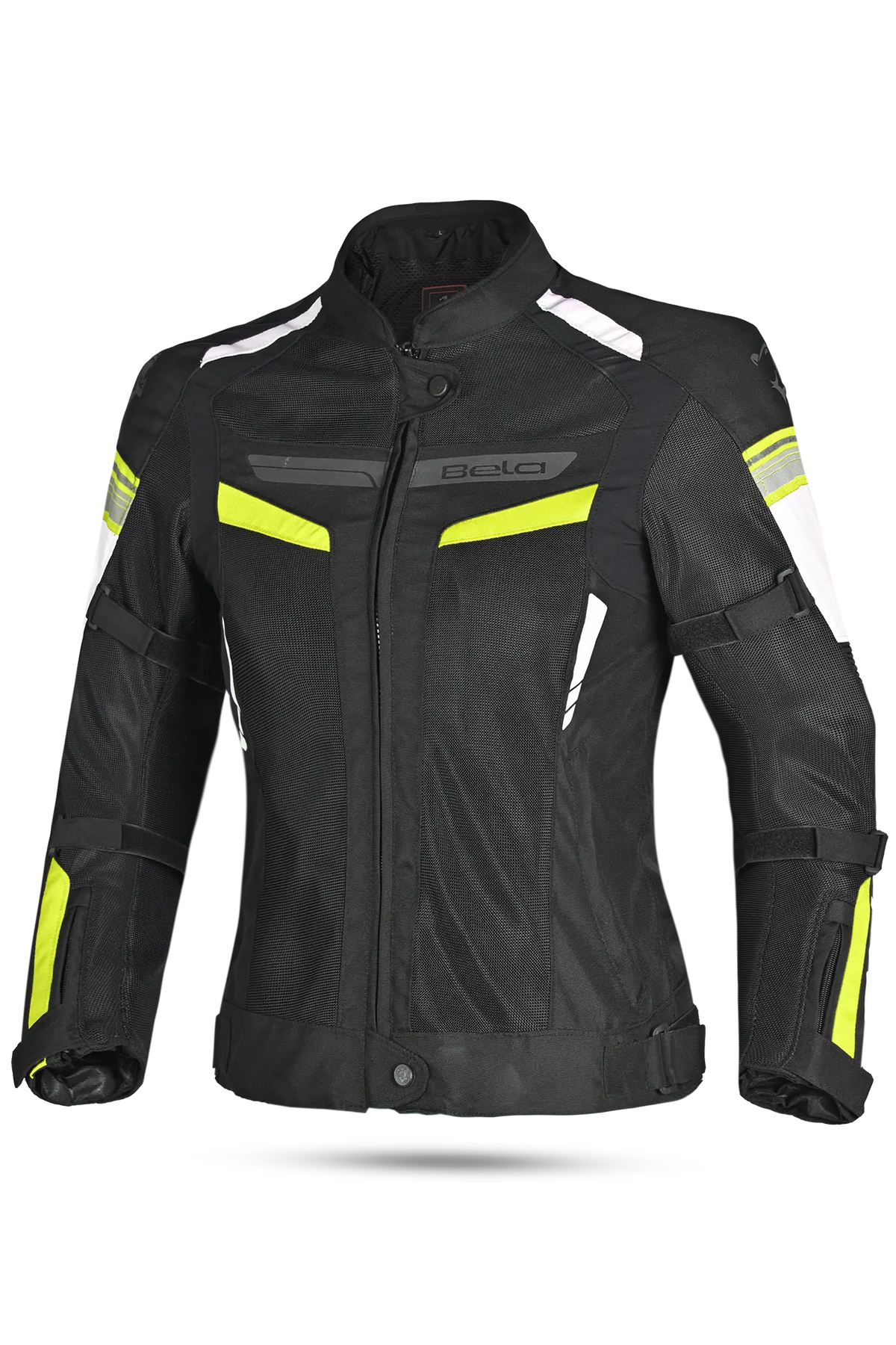 BELA Giacca moto SPRINTER 2 strati Donna Nero Giallo Flu 
