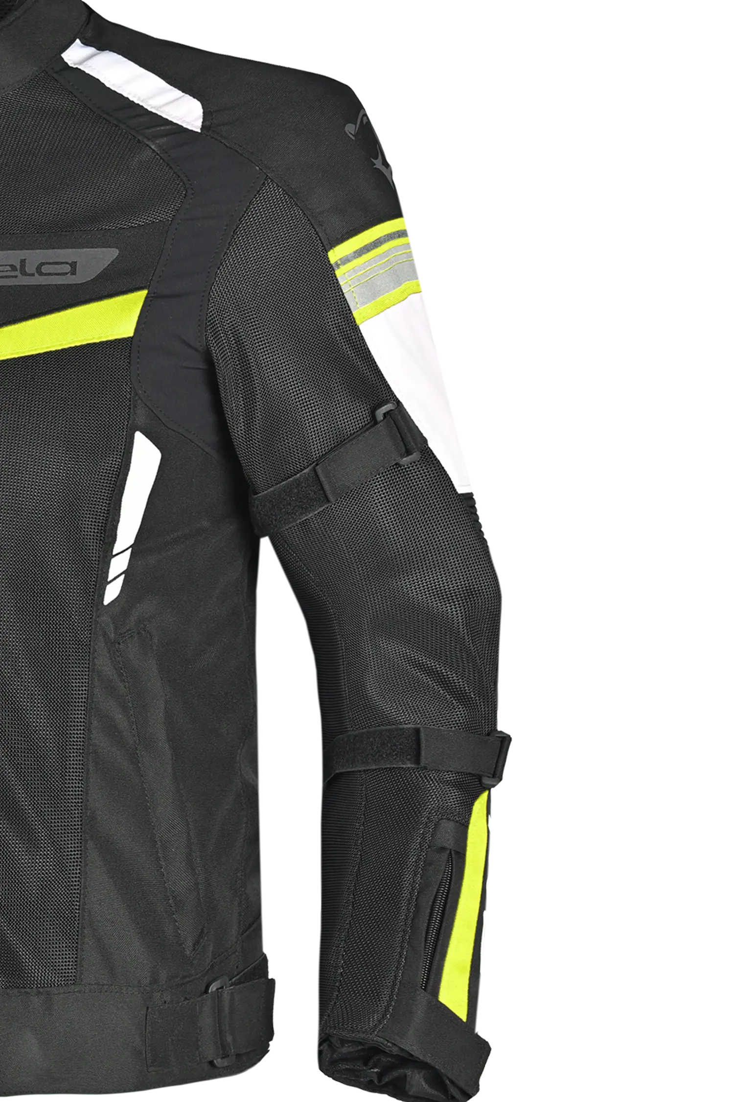 BELA Giacca moto SPRINTER 2 strati Uomo Nero Giallo Flu 