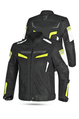 BELA Giacca moto SPRINTER 2 strati Uomo Nero Giallo Flu 