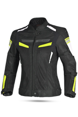 BELA Giacca moto SPRINTER 2 strati Donna Nero Giallo Flu 