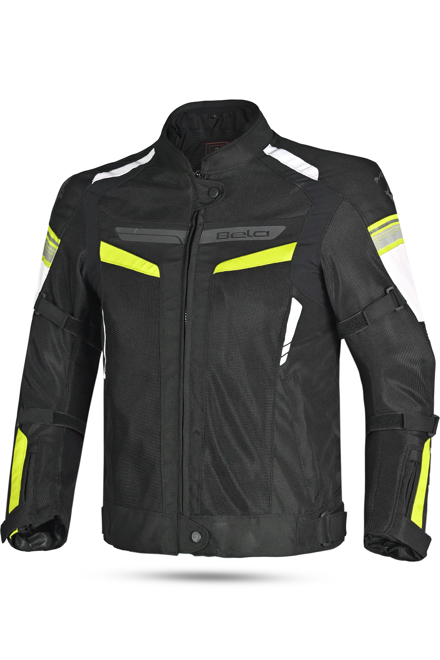 BELA Giacca moto SPRINTER 2 strati Uomo Nero Giallo Flu 