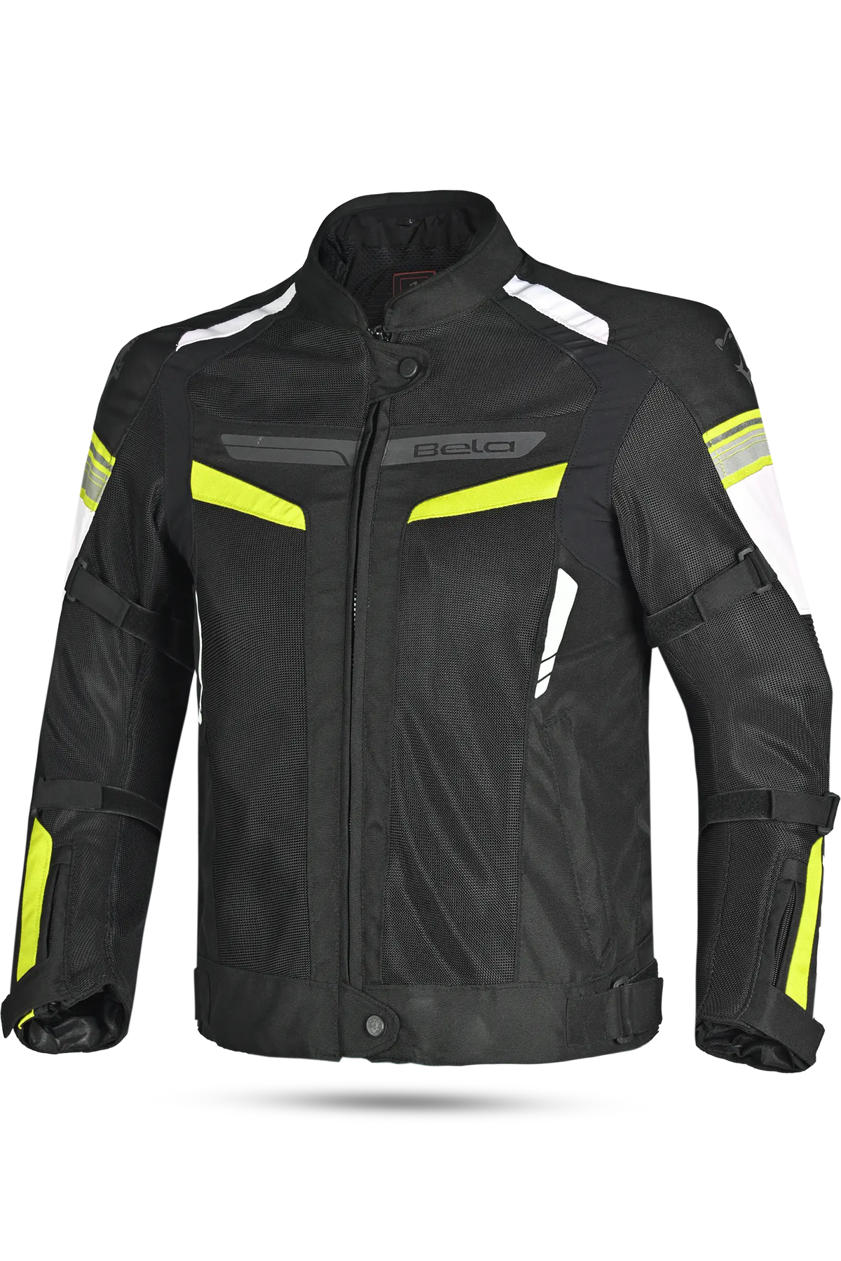 BELA Giacca moto SPRINTER 2 strati Uomo Nero Giallo Flu 