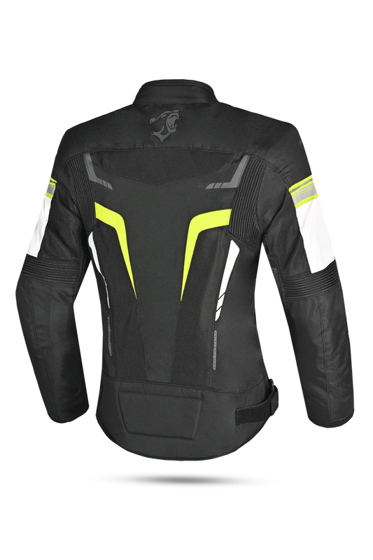 BELA Giacca moto SPRINTER 2 strati Donna Nero Giallo Flu 