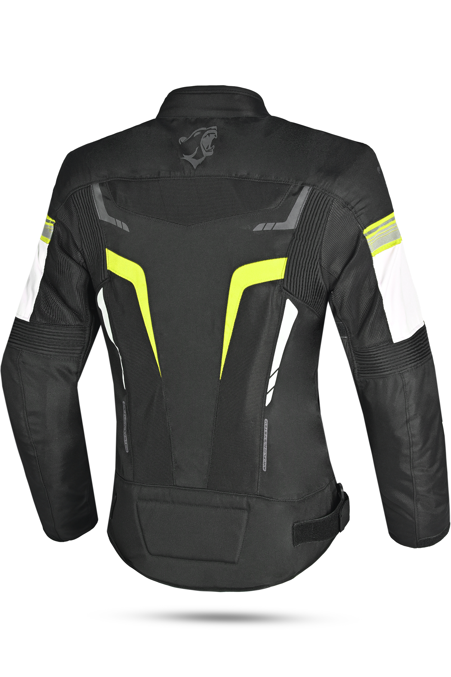 BELA Giacca moto SPRINTER 2 strati Donna Nero Giallo Flu 