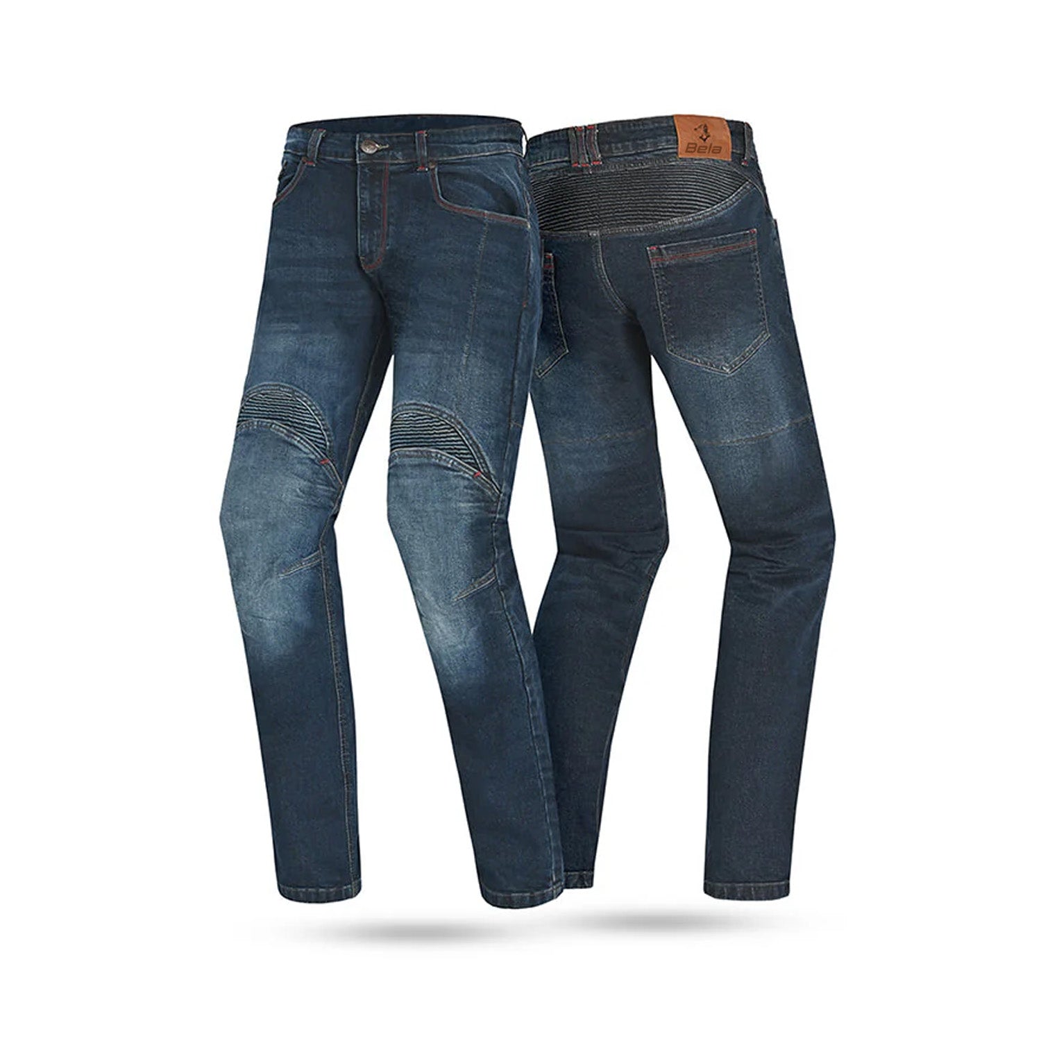 BELA BOSTON PANTALONI UOMO JEANS 32L BLU SPRAY 
