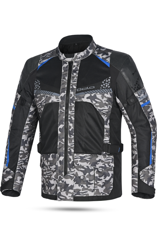Bela Onsaker Touring Giacca in Tessuto 3 strati Camo Nero Blu 