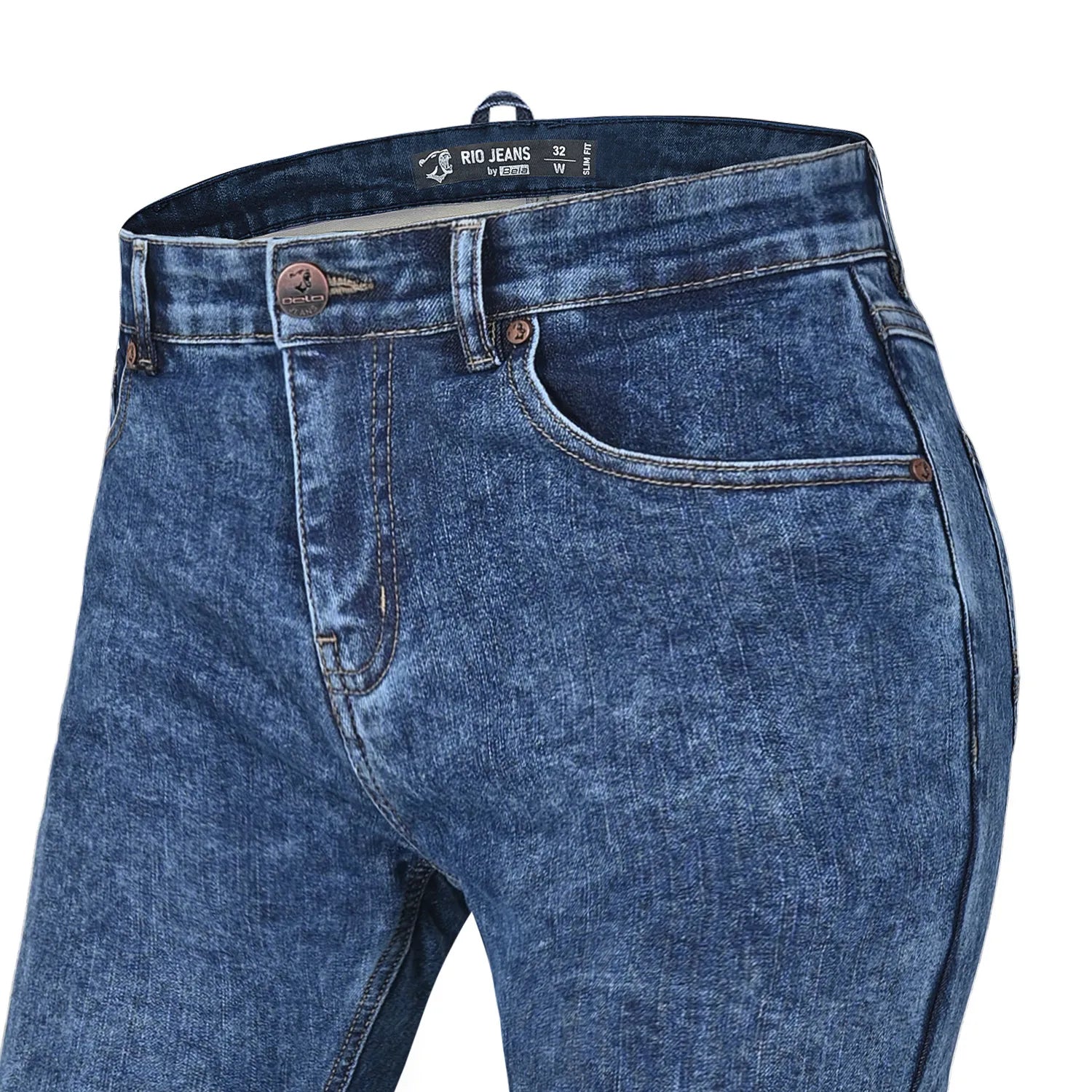 BELA RIO MUJER PANTALON RANDOM AZUL 