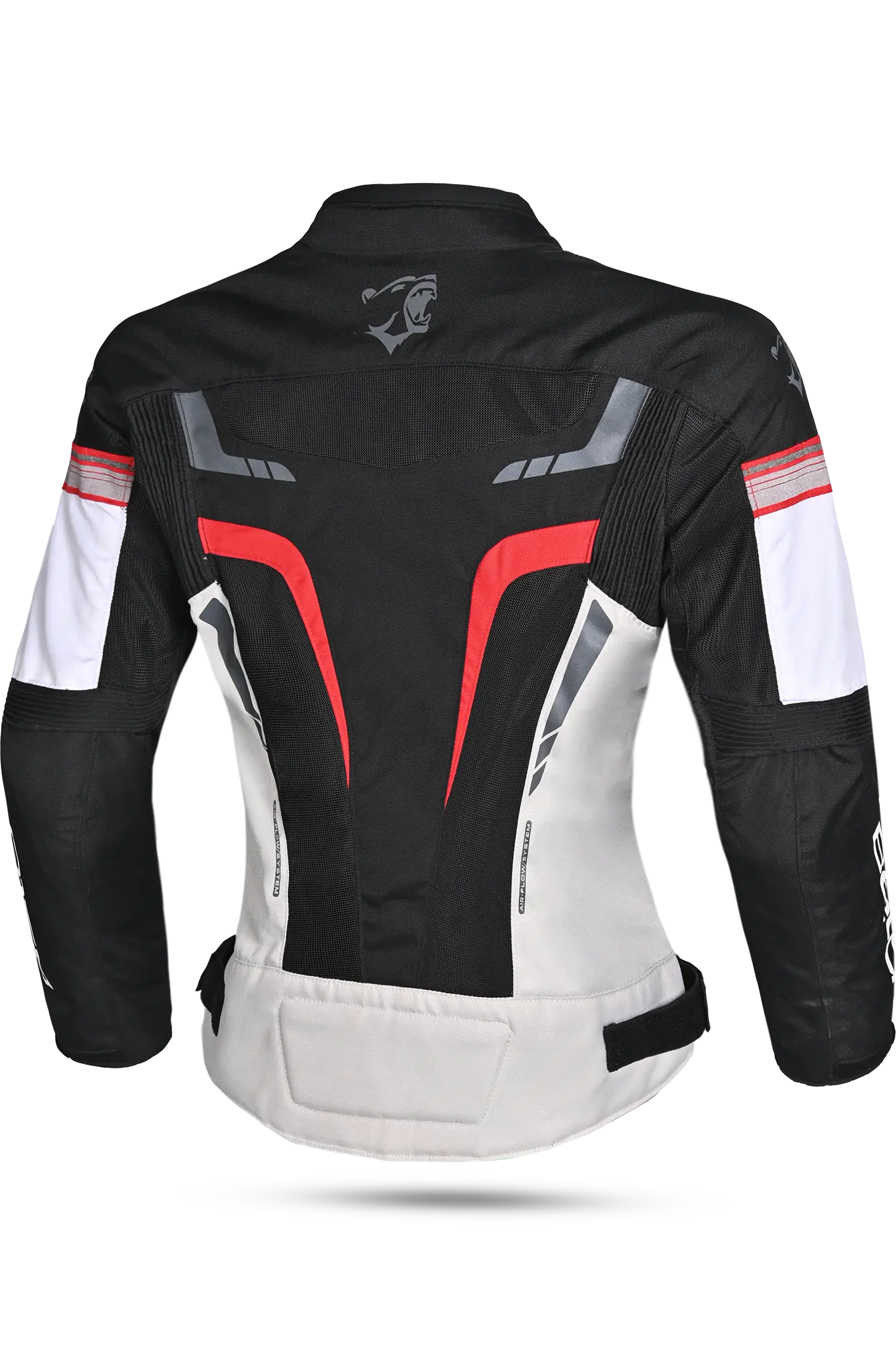 Bela Sprinter Giacca moto per donna Nero/Ghiaccio/Rosso 