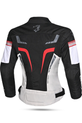 Bela Sprinter Giacca moto per donna Nero/Ghiaccio/Rosso 