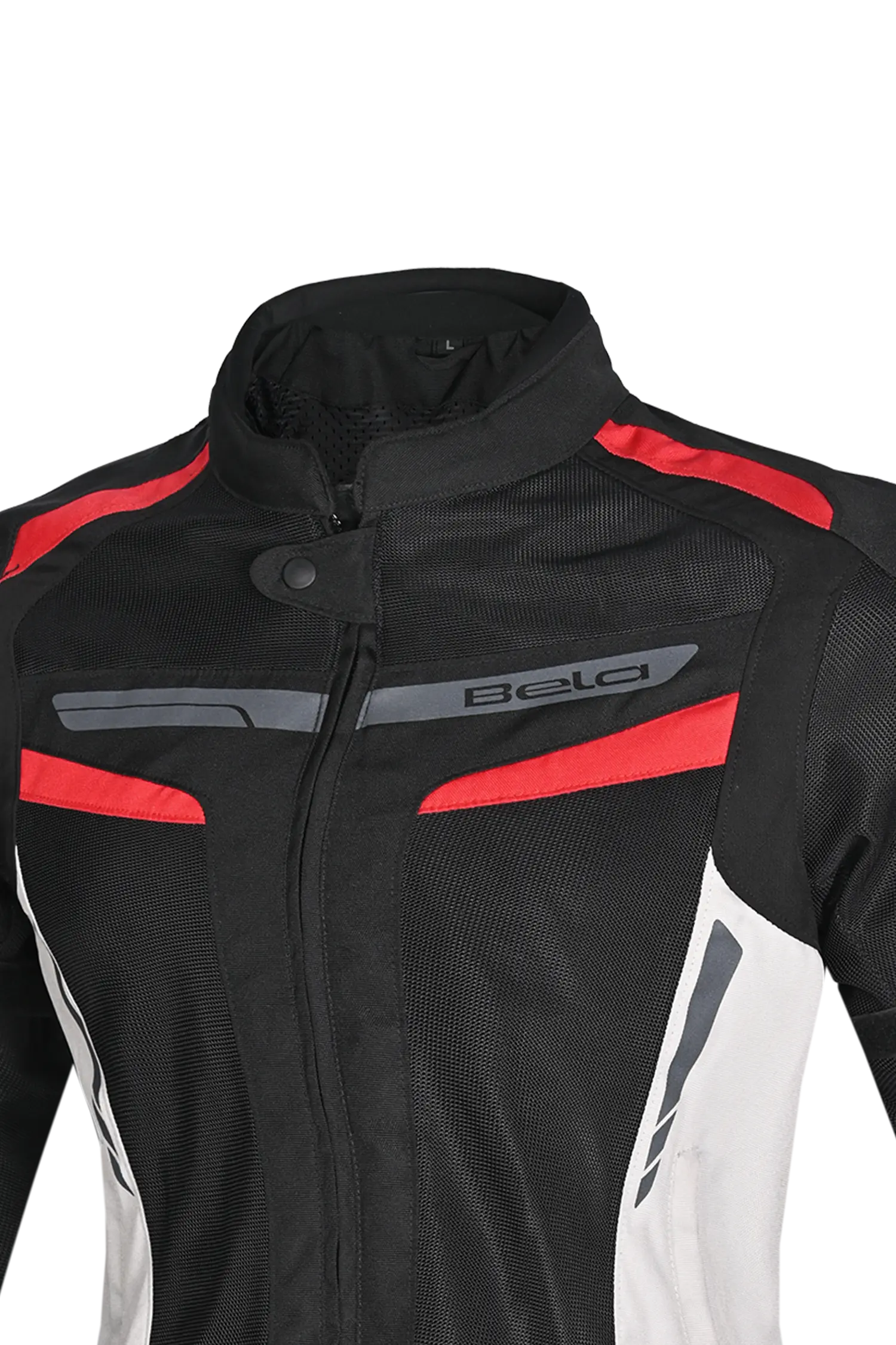 Bela Sprinter Giacca moto per donna Nero/Ghiaccio/Rosso 