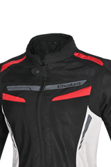 Bela Sprinter Giacca moto per donna Nero/Ghiaccio/Rosso 