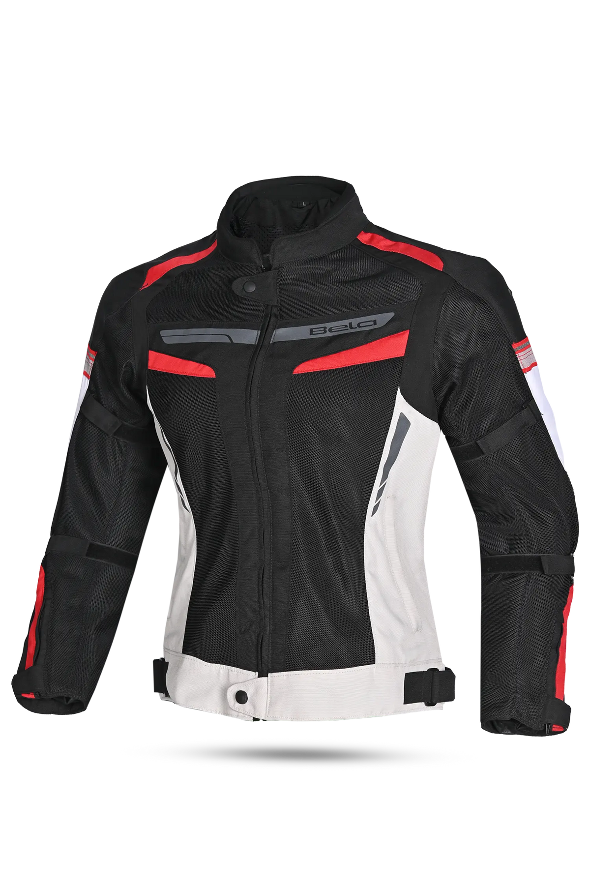 Bela Sprinter Giacca moto per donna Nero/Ghiaccio/Rosso 