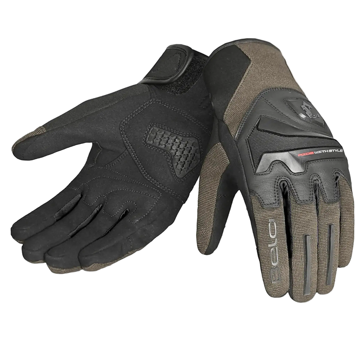 Bela - Guanto In Tessuto Star Sand/Nero 