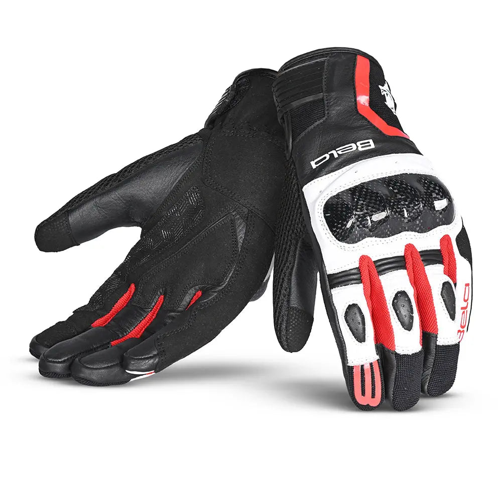 Bela Air Flow Donna Guanti Moto Estivi Nero / Rosso 