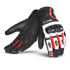 Bela Air Flow Donna Guanti Moto Estivi Nero / Rosso 