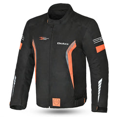 Bela Bradley Nero/Arancione Giacca Tessile da Moto Limited Edition front