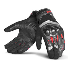 bela daring guanti da moto uomo - nero/rosso