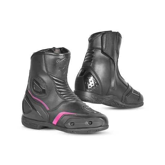 Bela Faster 2.0 Motociclo Stivale Da Corsa Nero / rosa 