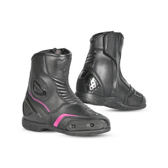 Bela Faster 2.0 Motociclo Stivale Da Corsa Nero / rosa 