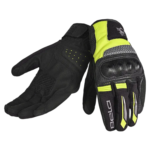 Bela Hero Air Guanti estivi Nero Giallo Fluor 