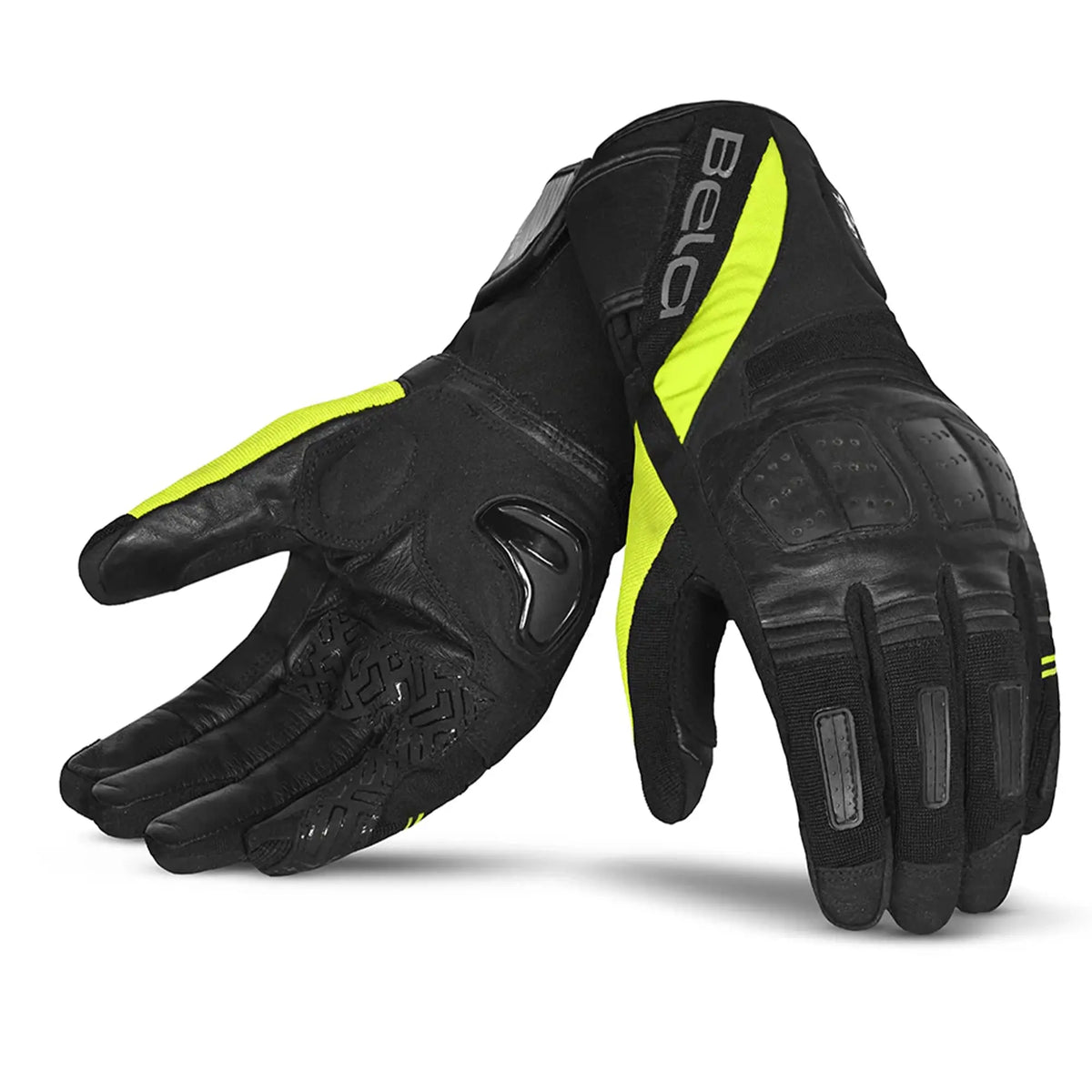 Bela Highway Donna Guanti invernali da Donna Nero/Fluor giallo 