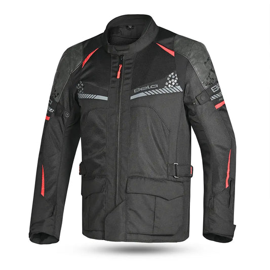 Bela Onsaker Touring Giacca in Tessuto 3 strati Nero rosso front