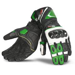 Bela Rocket Long Nero/verde Guanto da Motociclista 