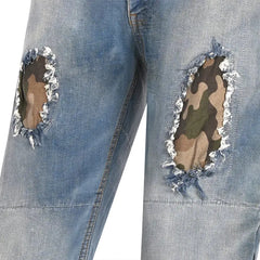 Bela Stone Azul camuffare jeans per Moto 