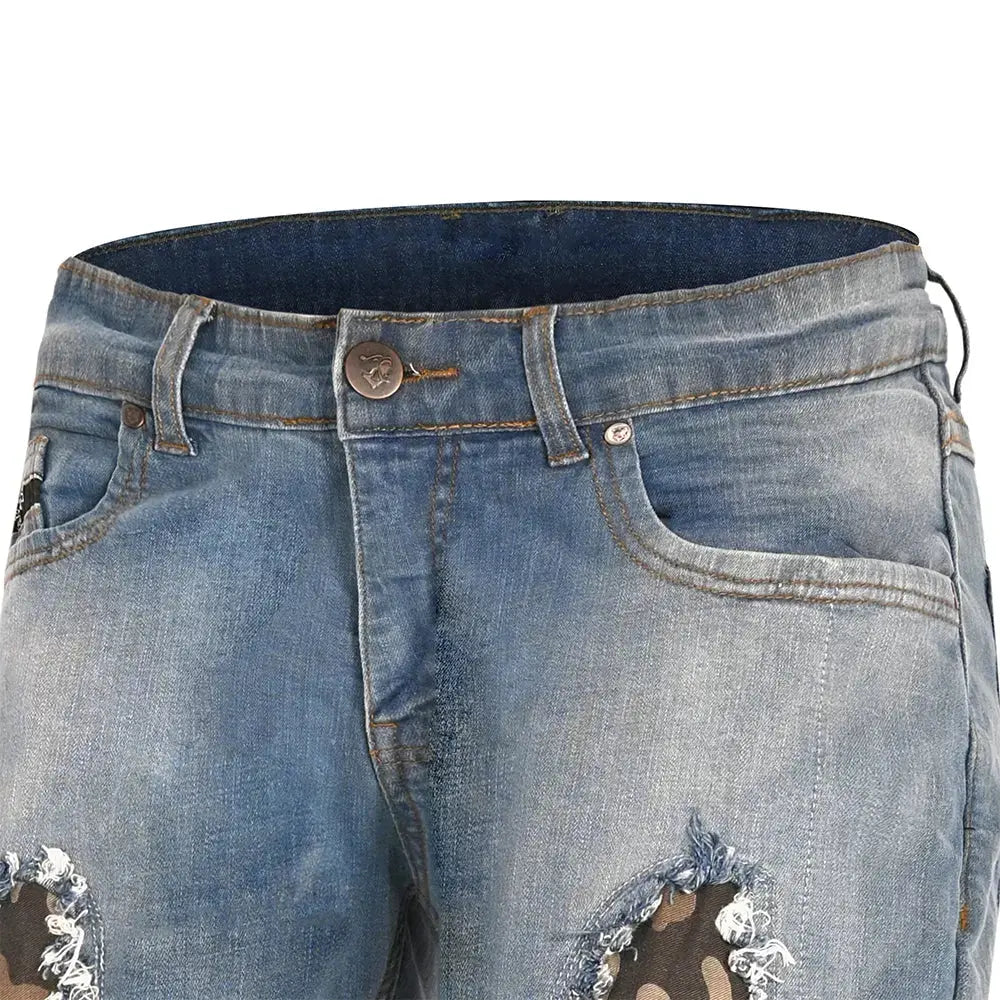 Bela Stone Azul camuffare jeans per Moto 