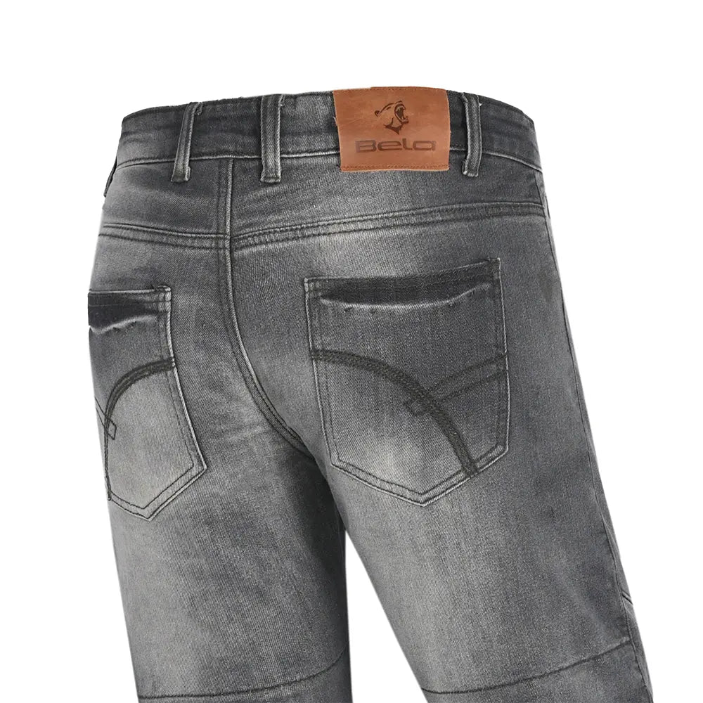 Bela Tom Jeans Moto per Uomo - grigio chiaro 