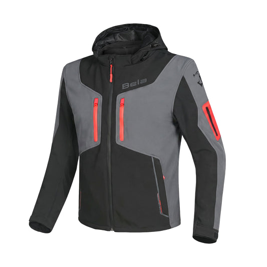 BELA FIRE FLY UOMO FELPA  NERO/ANTHRACITE/ROSSO – Yamoto.it
