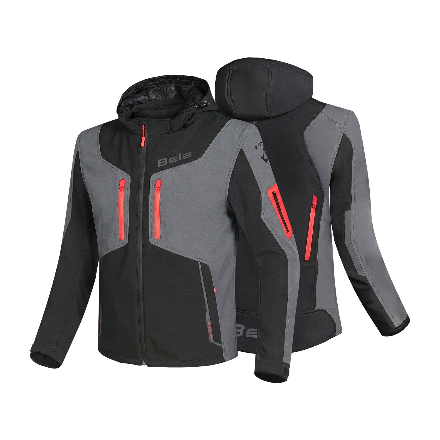 BELA FIRE FLY UOMO FELPA  NERO/ANTHRACITE/ROSSO 