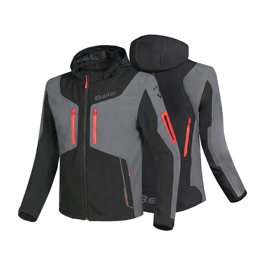 BELA FIRE FLY UOMO FELPA  NERO/ANTHRACITE/ROSSO – Yamoto.it