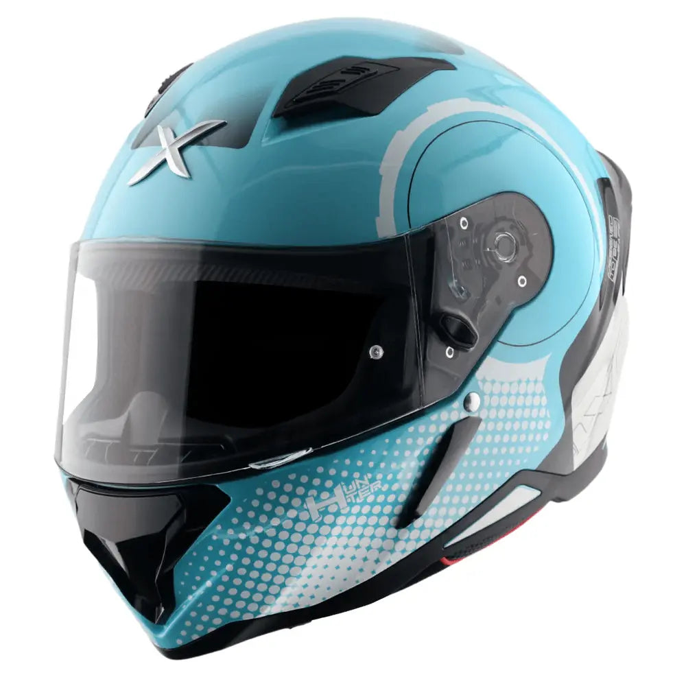 AXOR Helmets HUNTER SPEAR CASCHI INTEGRALE BLU 