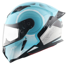 AXOR Helmets HUNTER SPEAR CASCHI INTEGRALE BLU 