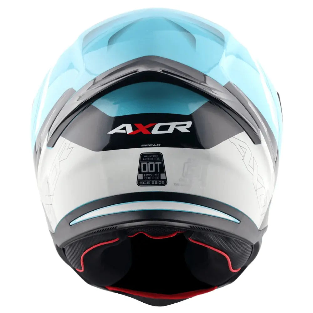 AXOR Helmets HUNTER SPEAR CASCHI INTEGRALE BLU 