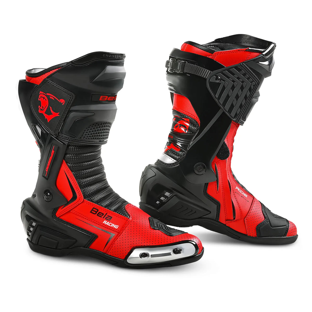 BELA SPEEDO 2.0 STIVALI DI MOTO NERO ROSSO 