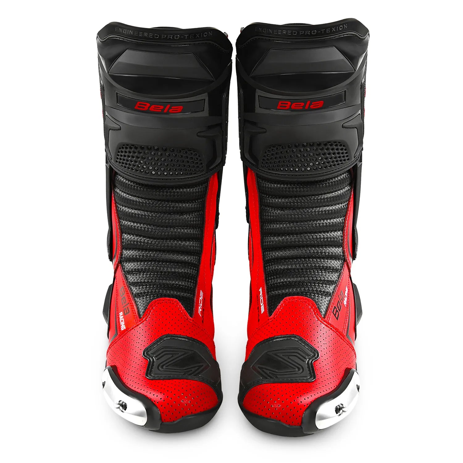 BELA SPEEDO 2.0 STIVALI DI MOTO NERO ROSSO 
