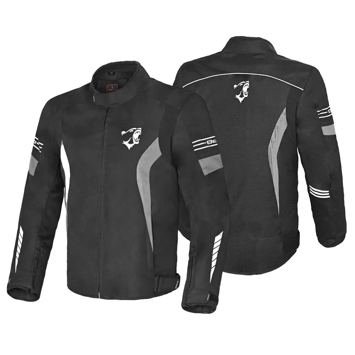 Bela Bradley Grigio Giacca Tessile da Moto 
