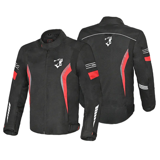 Bela Bradley Rosso Giacca Tessile da Moto 